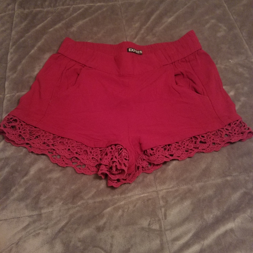 Lightweight dark pink shorts size xs